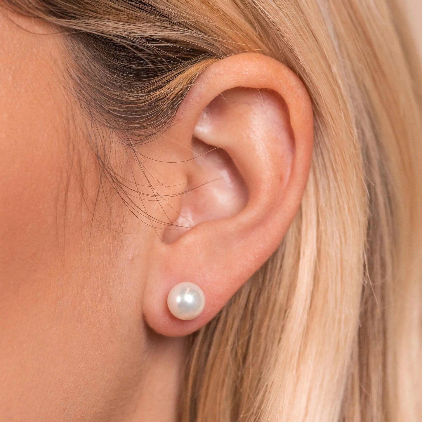 STUDS PEARL 925ST F RGOLD - 10472