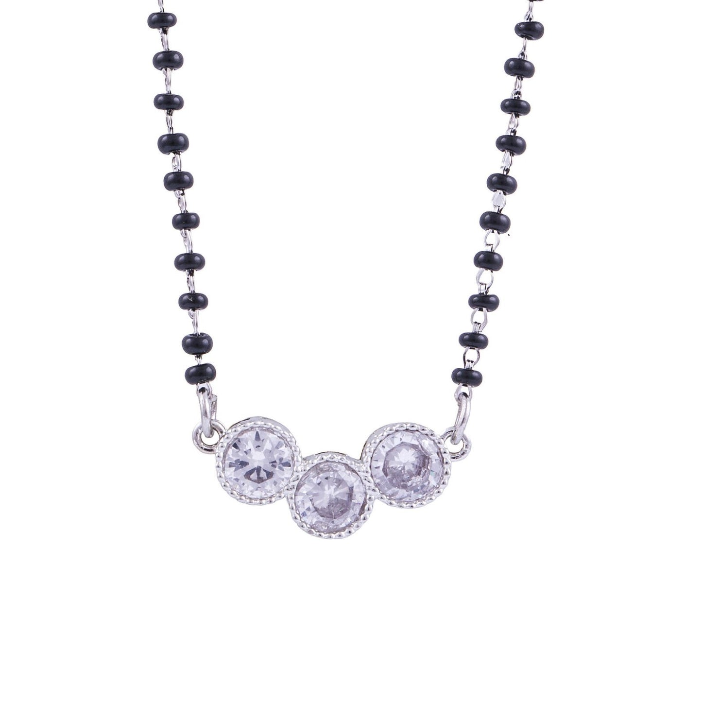 MANGALSUTRA 925ST CZ PENDENT-10509