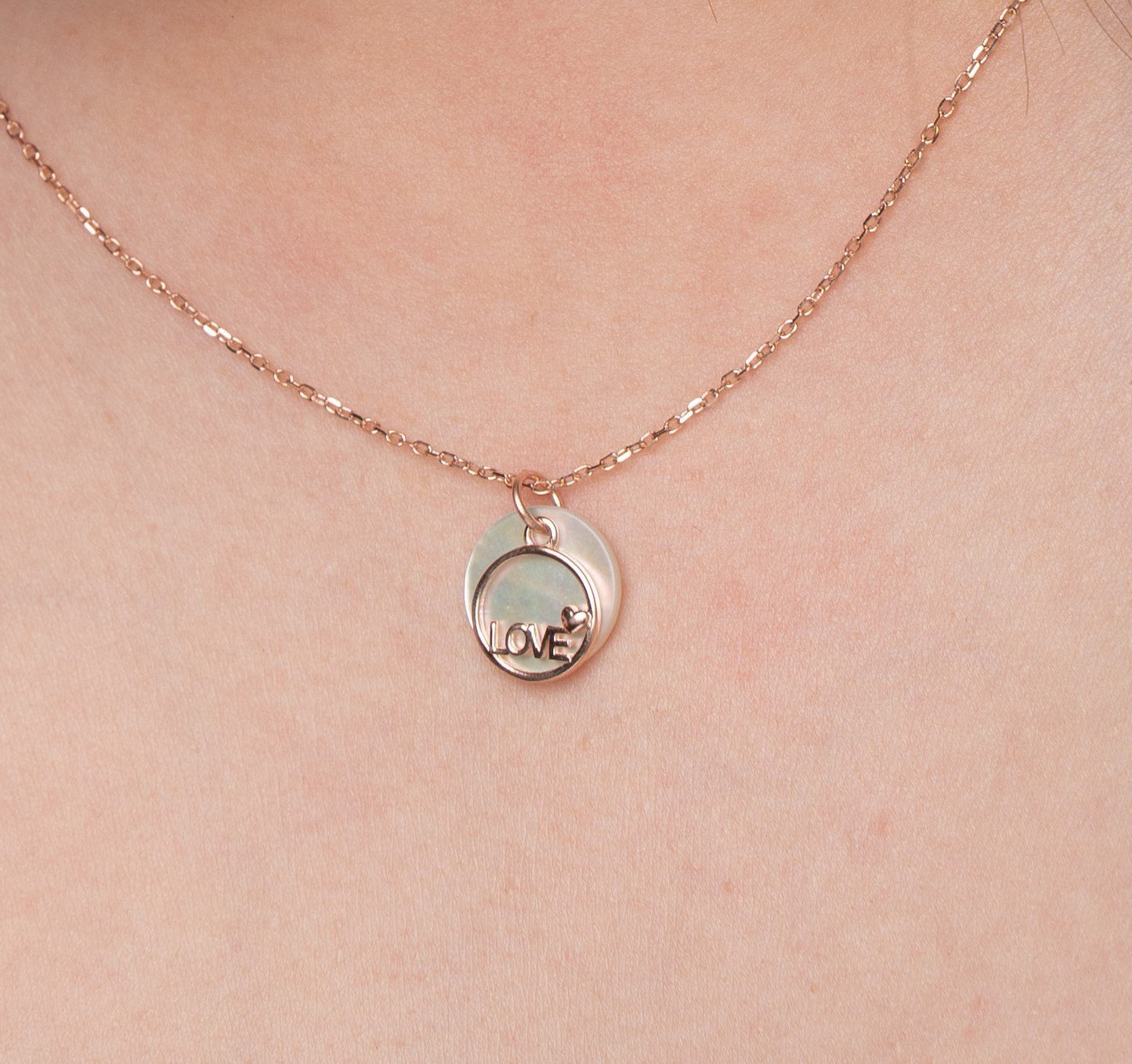 NECKLACE WITH MOP 925ST RG - 11025
