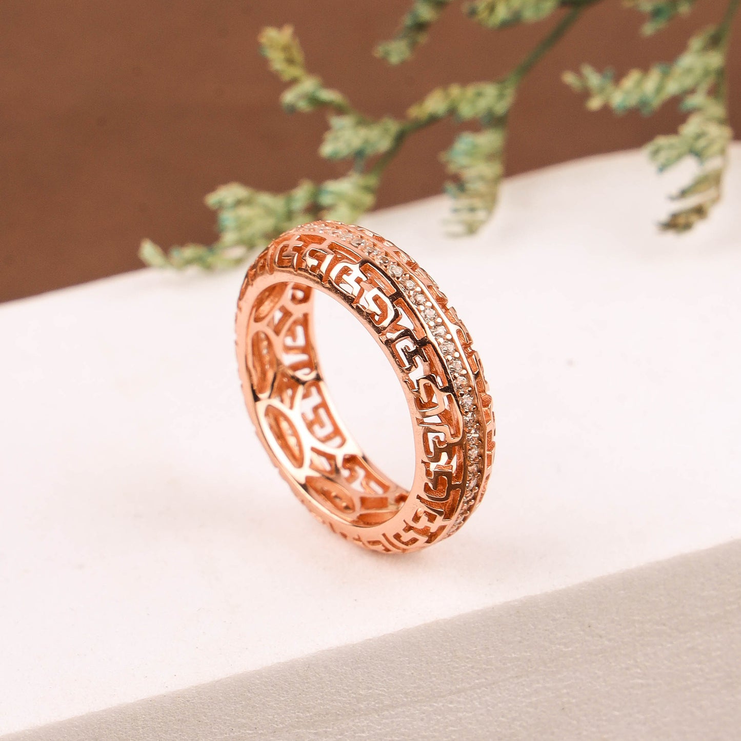 RING MICRO CZ 925ST F | Rose Gold Plated Elegance - 200610