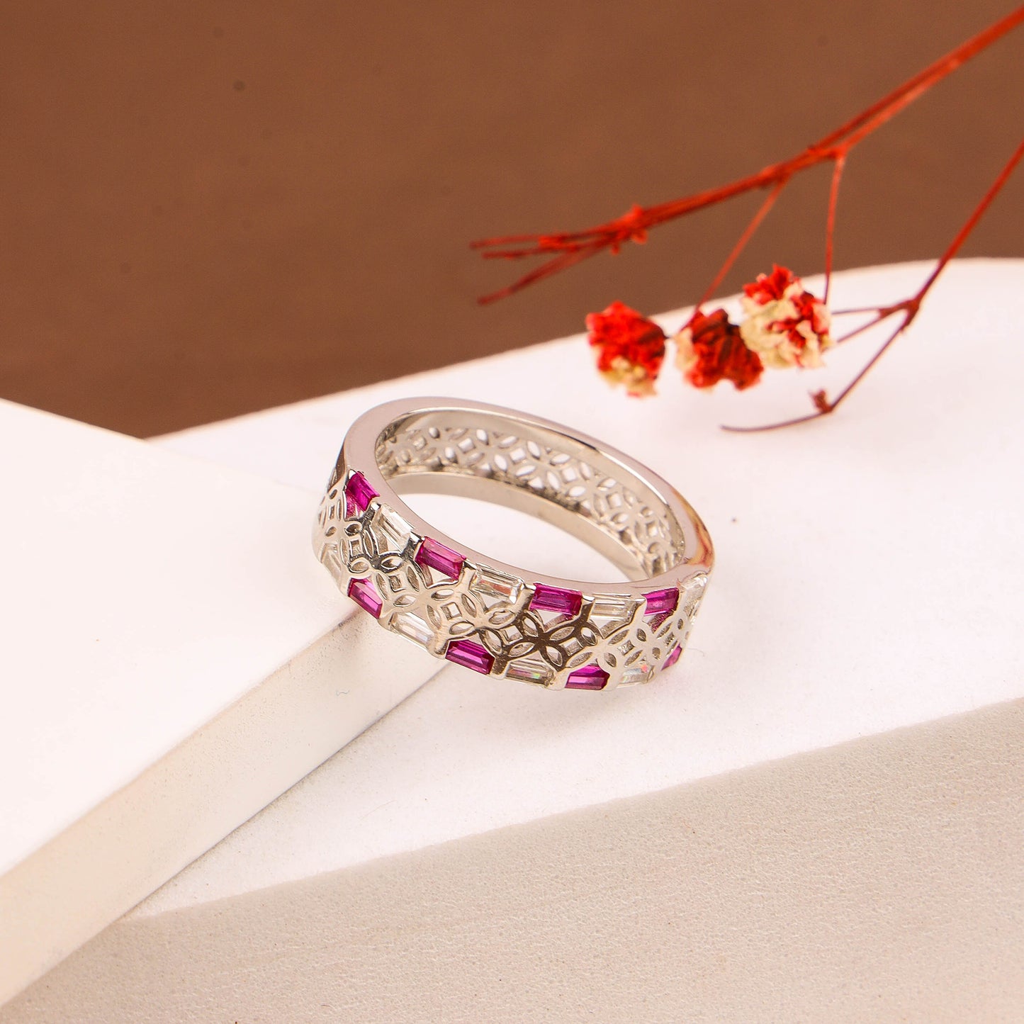 RINGS CZ MICRO 925ST | RHODIUM POLISH - 200696