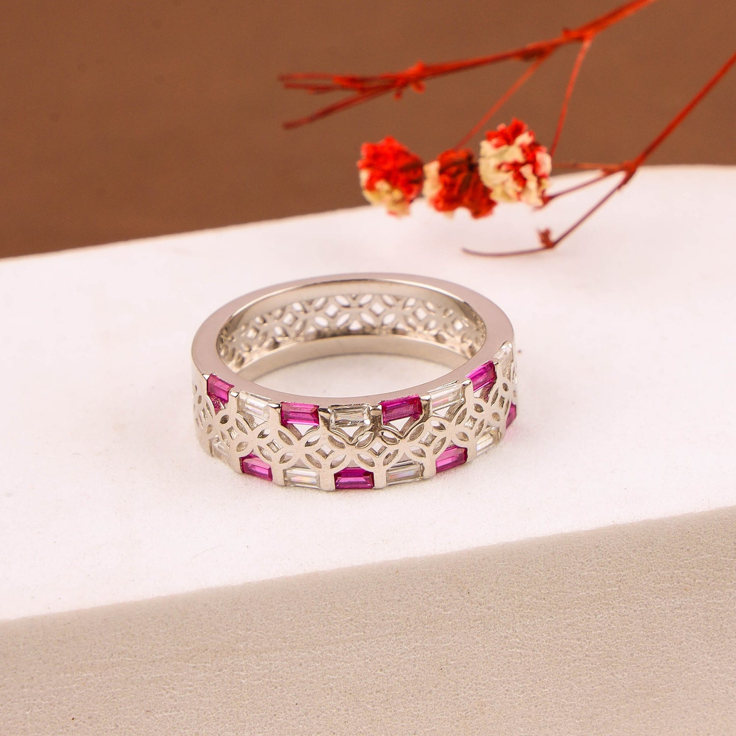 RINGS CZ MICRO 925ST | RHODIUM POLISH - 200696