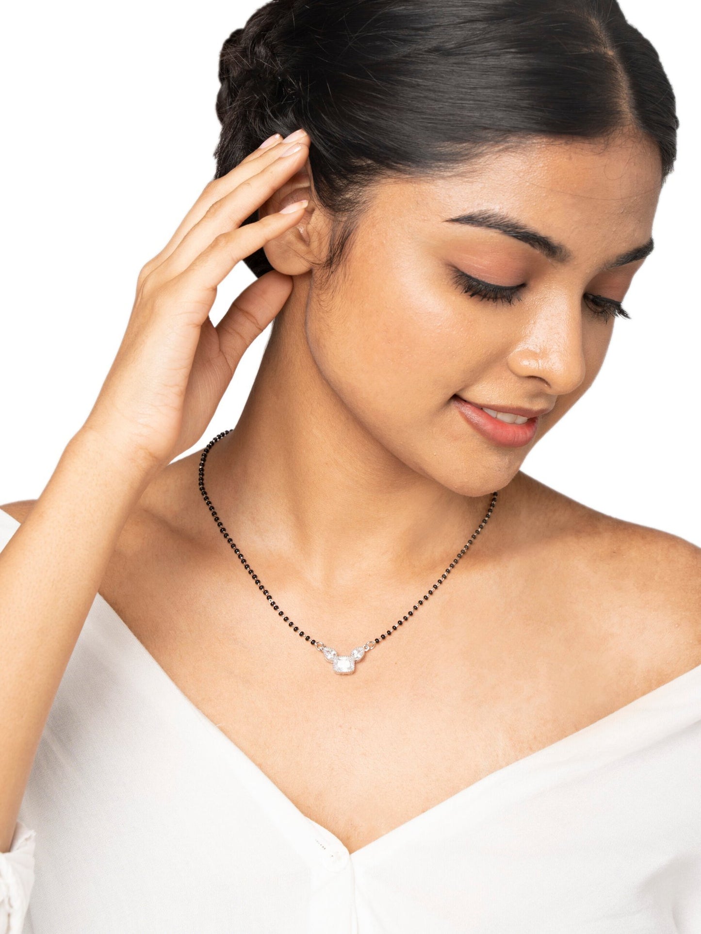MANGALSUTRA 925ST CZ PENDENT-10501