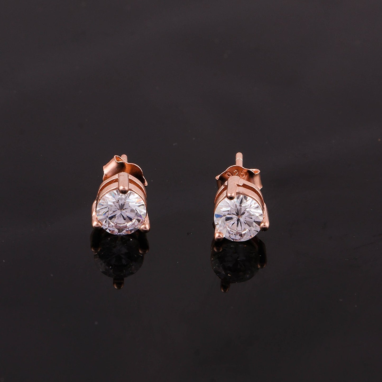 STUDS SINSTN 925ST F RGOLD - 11128