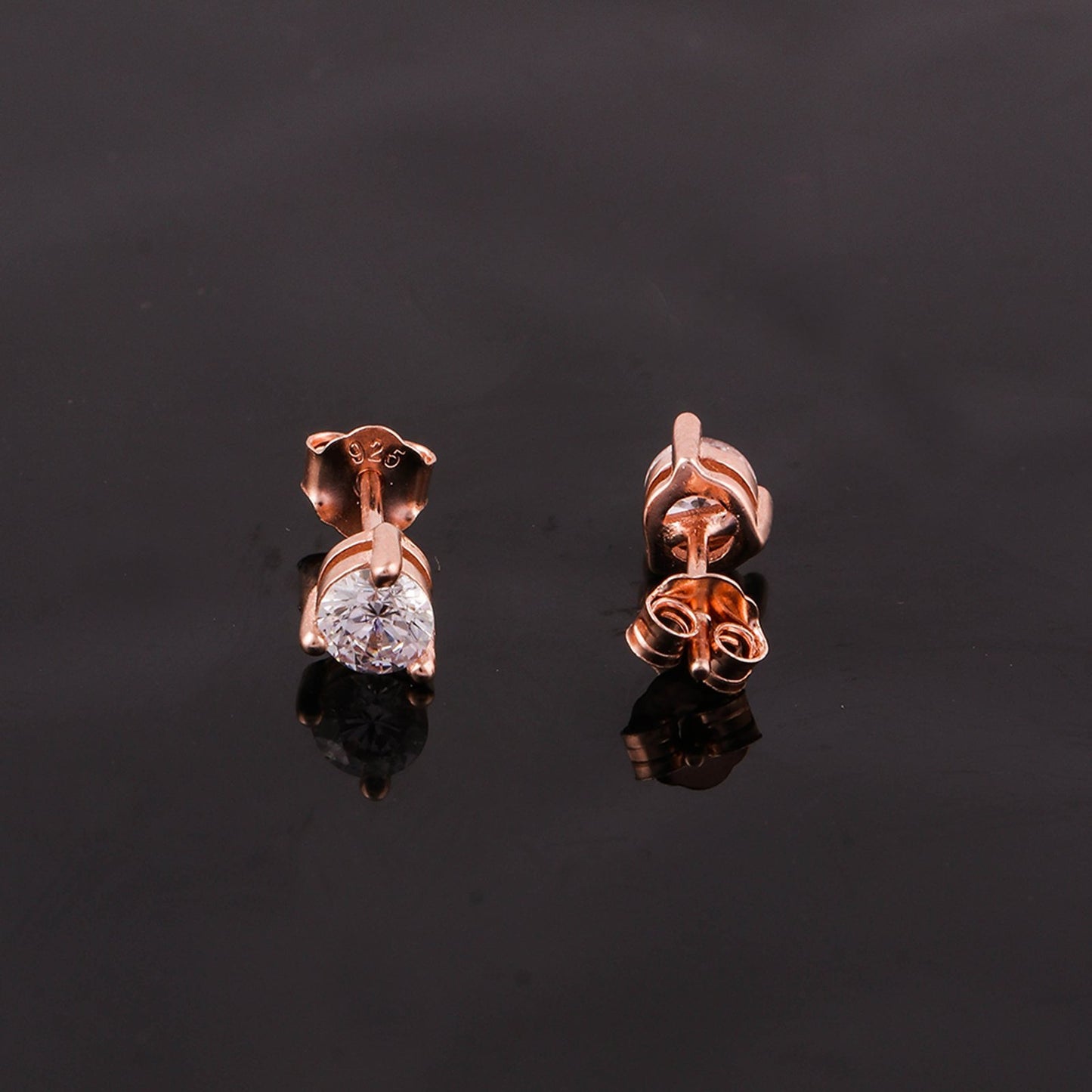 STUDS SINSTN 925ST F RGOLD - 10478