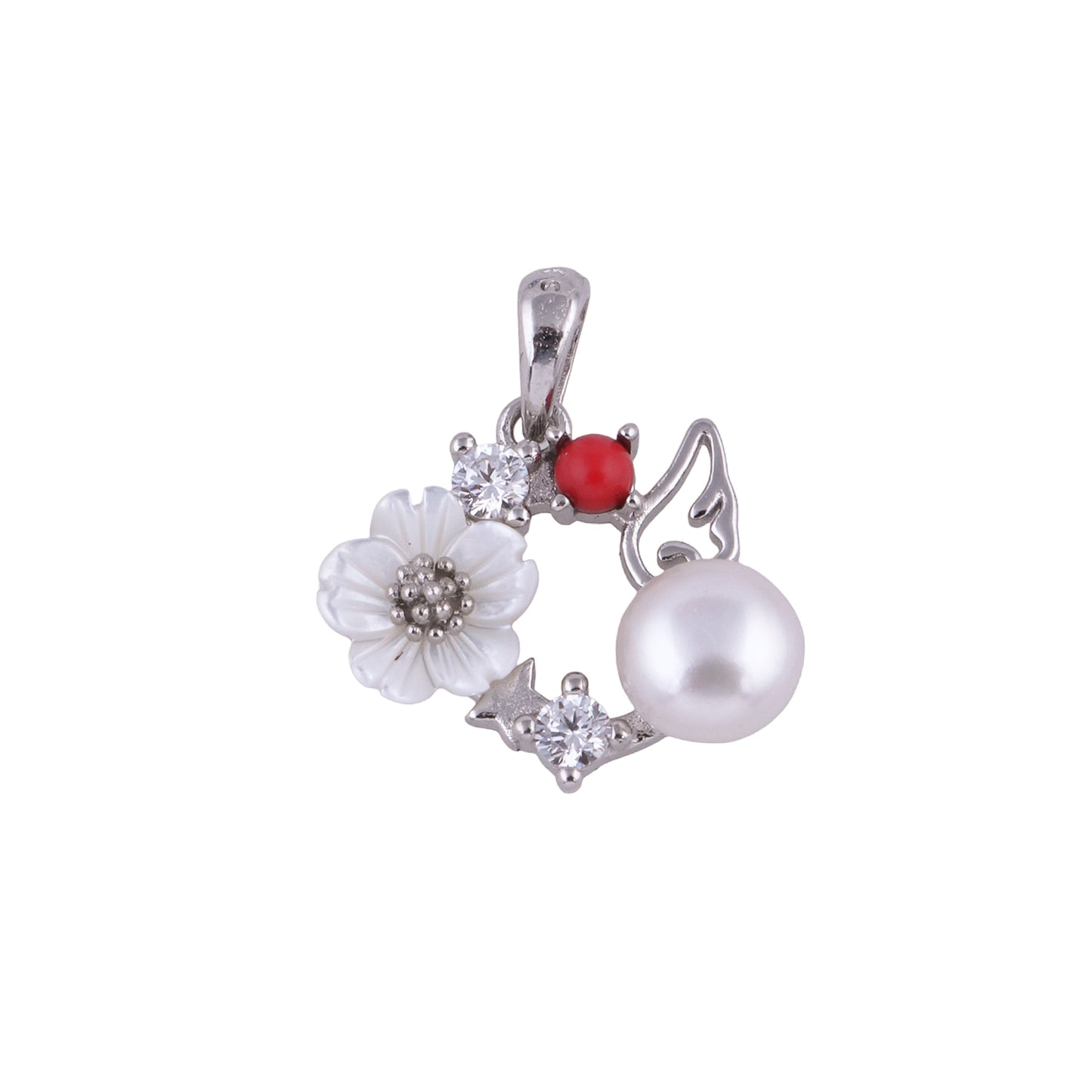 EARING PENDENT SET MICRO 925ST MOP RH - 10772