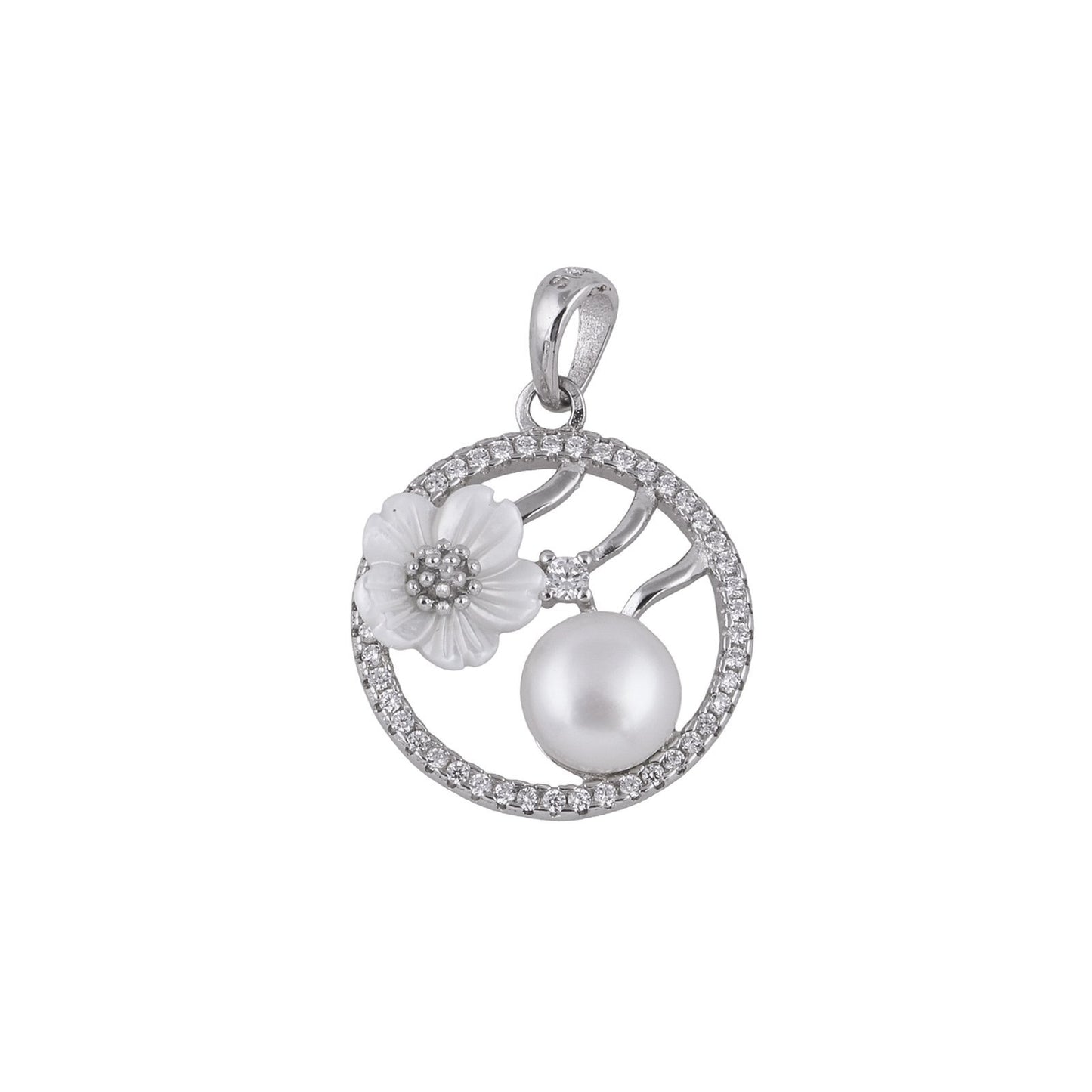 EARING PENDENT SET MICRO 925ST MOP RH - 10775