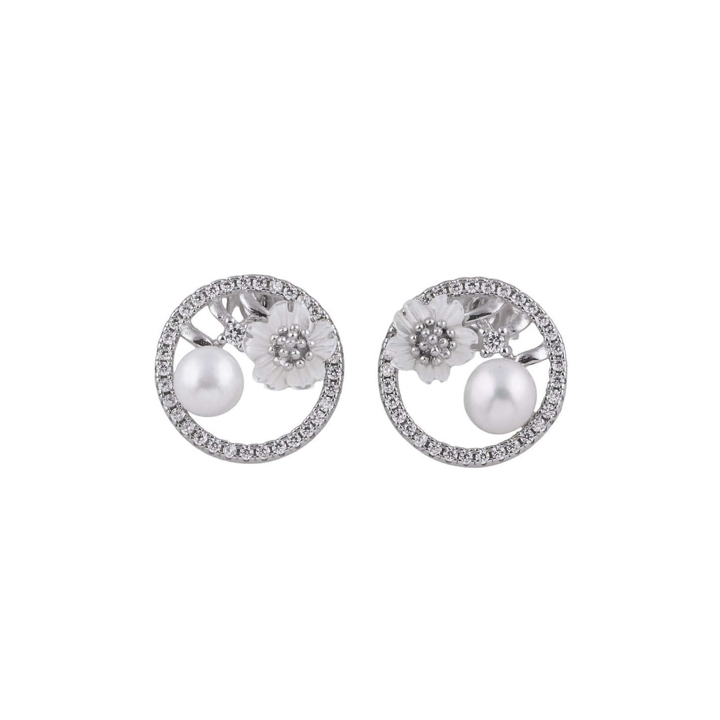 EARING PENDENT SET MICRO 925ST MOP RH - 10775