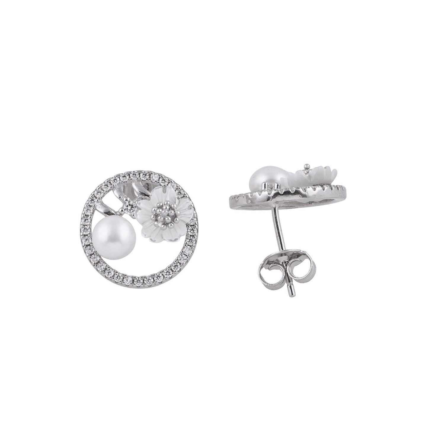EARING PENDENT SET MICRO 925ST MOP RH - 10775