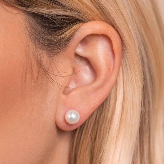 STUDS PEARL 925ST F RGOLD - 10472