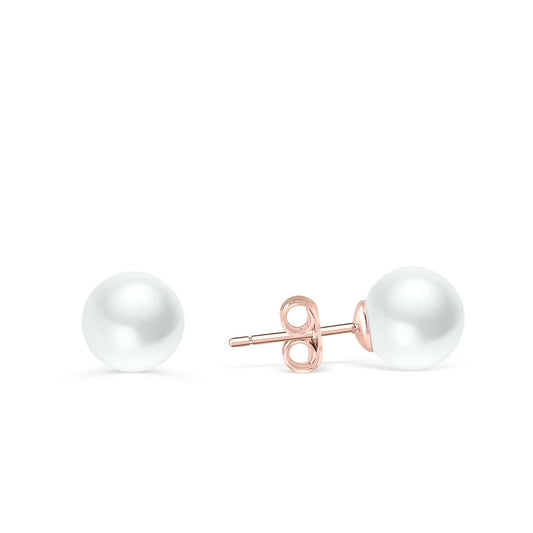 STUDS PEARL 925ST F RGOLD - 10475