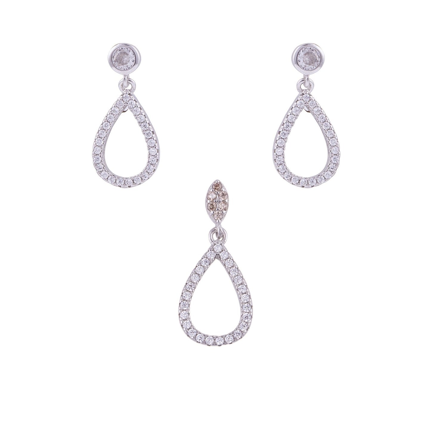 EARING PENDENT MICRO CZ SET 925ST -10532