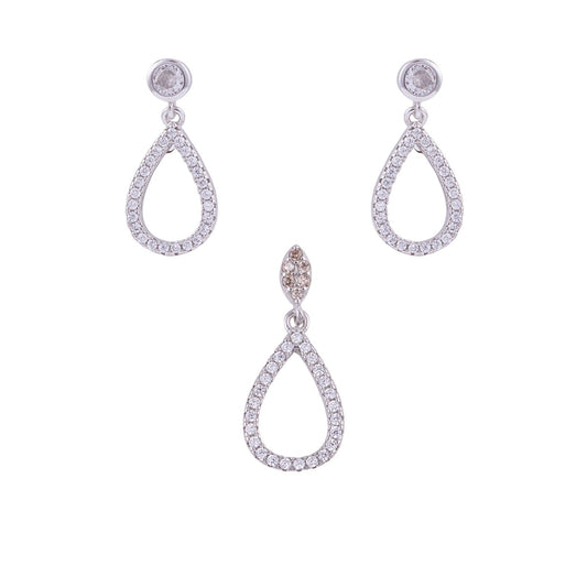 EARING PENDENT MICRO CZ SET 925ST -10532