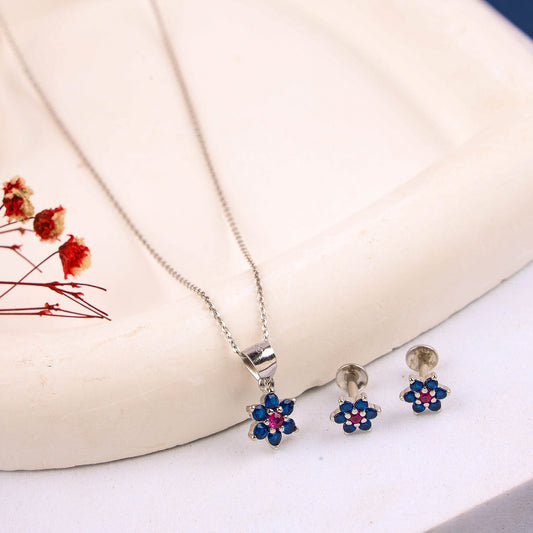 EARING PENDENT SET MICRO 925ST | NAKSHATRA DESIGN - 200228
