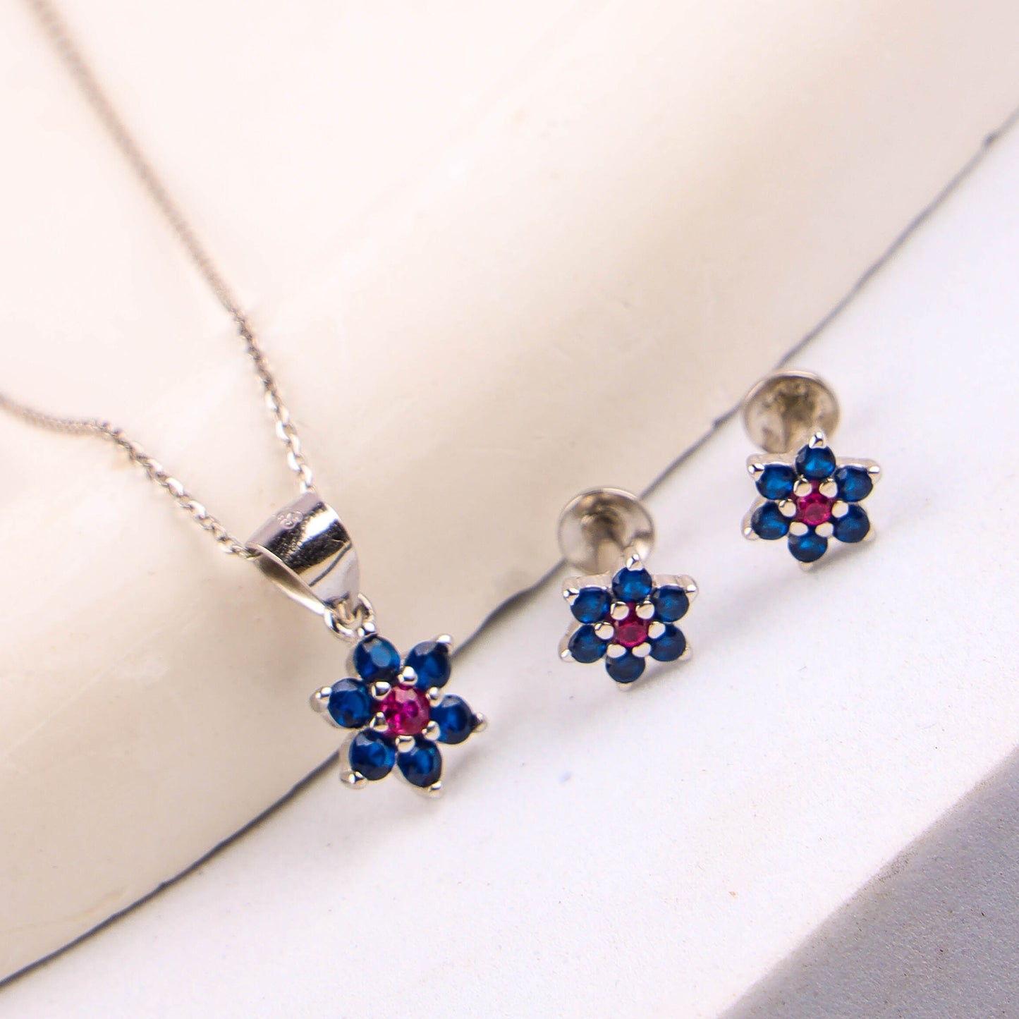 EARING PENDENT SET MICRO 925ST | NAKSHATRA DESIGN - 200228