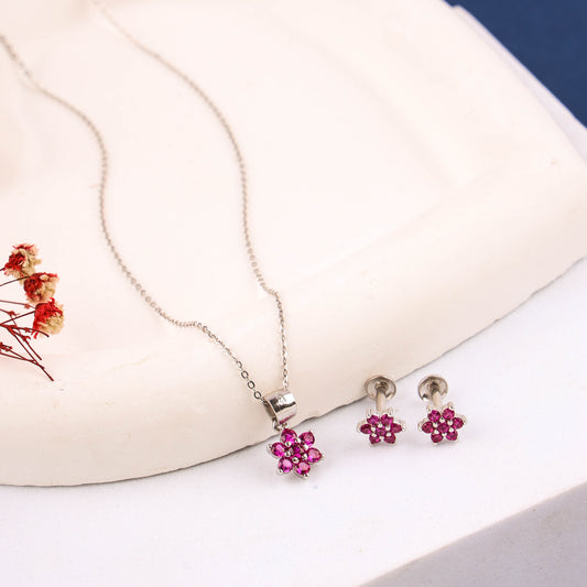 EARING PENDENT SET MICRO 925ST | NAKSHATRA DESIGN - 200228-PI
