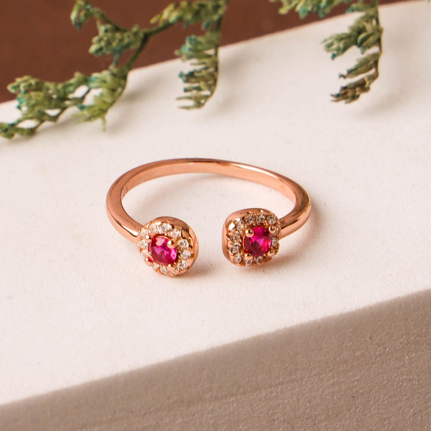RING MICRO CZ 925ST F  | Rose Gold Plated Elegance - 200608