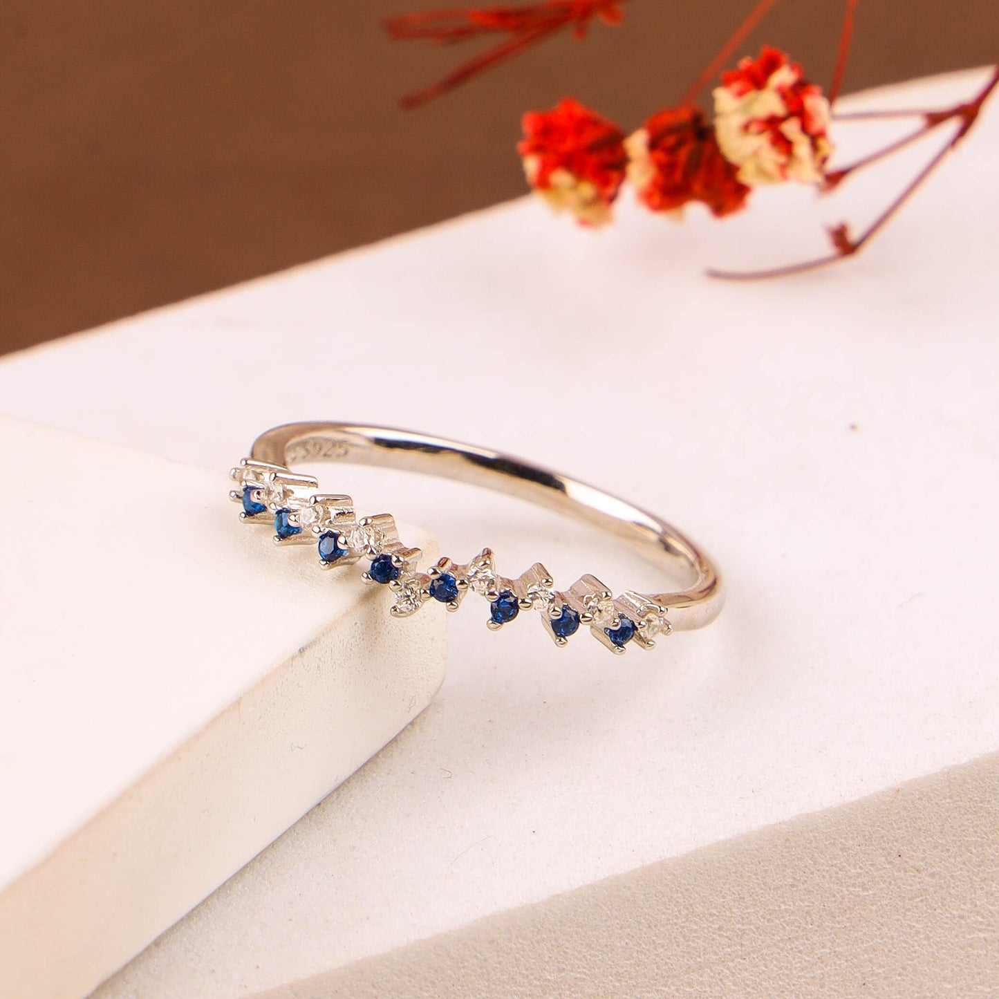 RINGS CZ MICRO 925ST  | RHODIUM POLISH - 200695-4