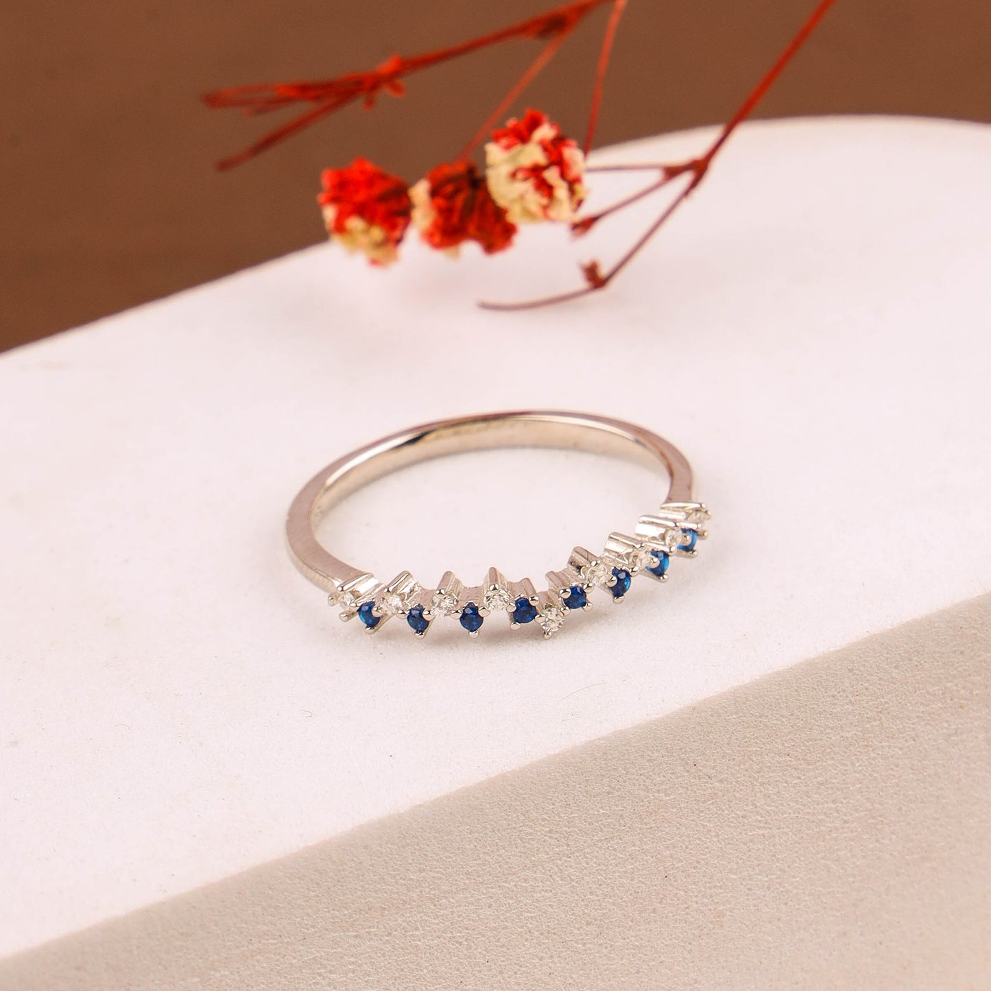 RINGS CZ MICRO 925ST  | RHODIUM POLISH - 200695-4