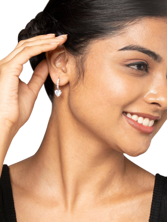BALI STUDS CZ ST HANGING925ST WH 11002
