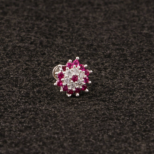 Introducing Our Elegant Pure Silver South Screw Nosepin - 11079 PIN