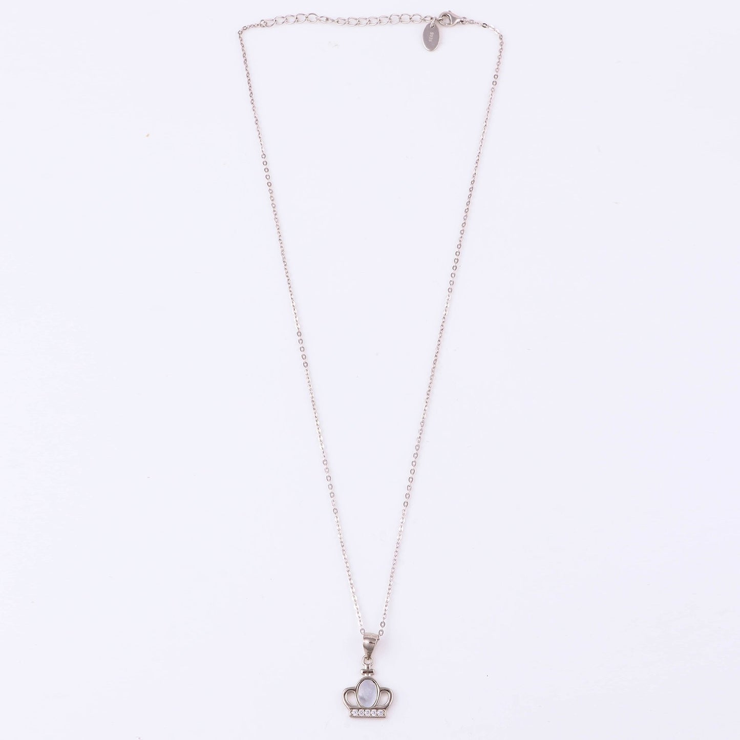 PENDENT WITH MOP 925ST CROWN -10997